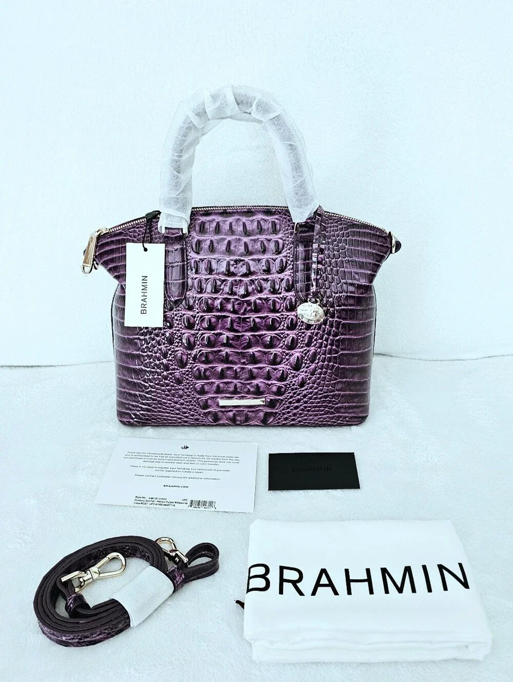 NWT Brahmin HEROIC PURPLE Duxbury